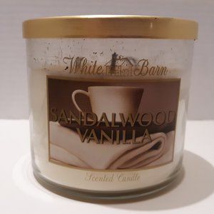 Used HTF Scent BBW Sandalwood Vanilla 3 Wick Candl